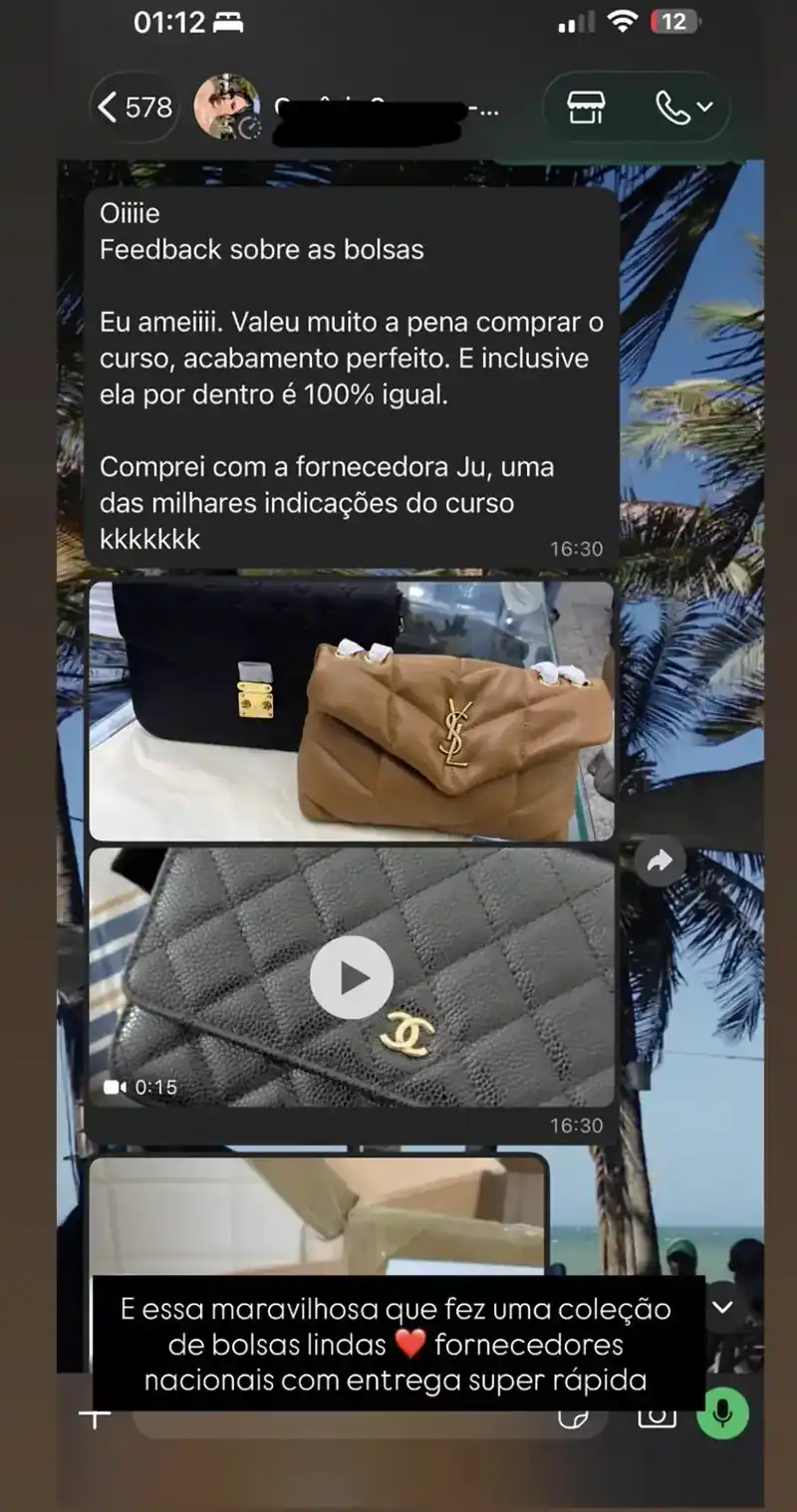 Depoimento de aluna